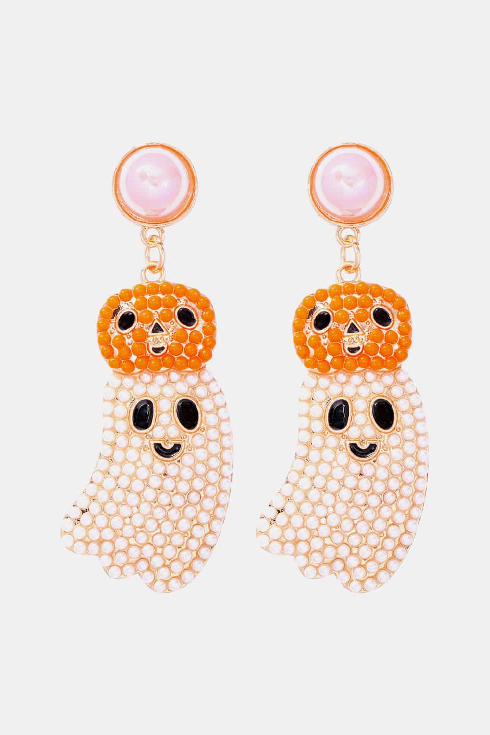 Pendientes colgantes con forma de fantasma de Halloween