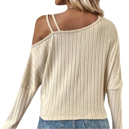 Women's Lace Patchwork Off Shoulder Top