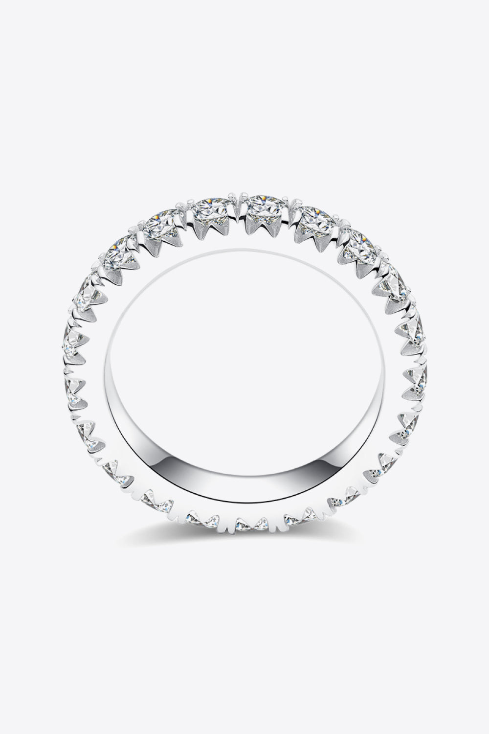 Eternity-Ring aus 925er-Sterlingsilber mit 2,3 Karat Moissanit