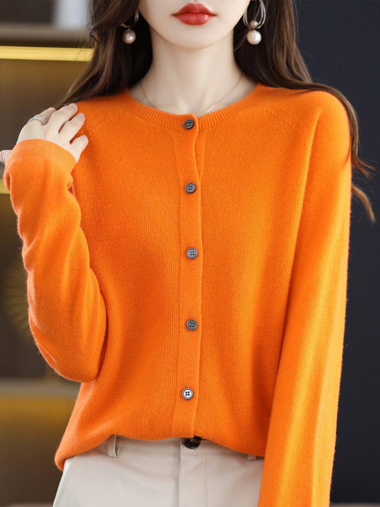 Autumn And Winter Bottoming Round Neck Long Sleeve Loose Top