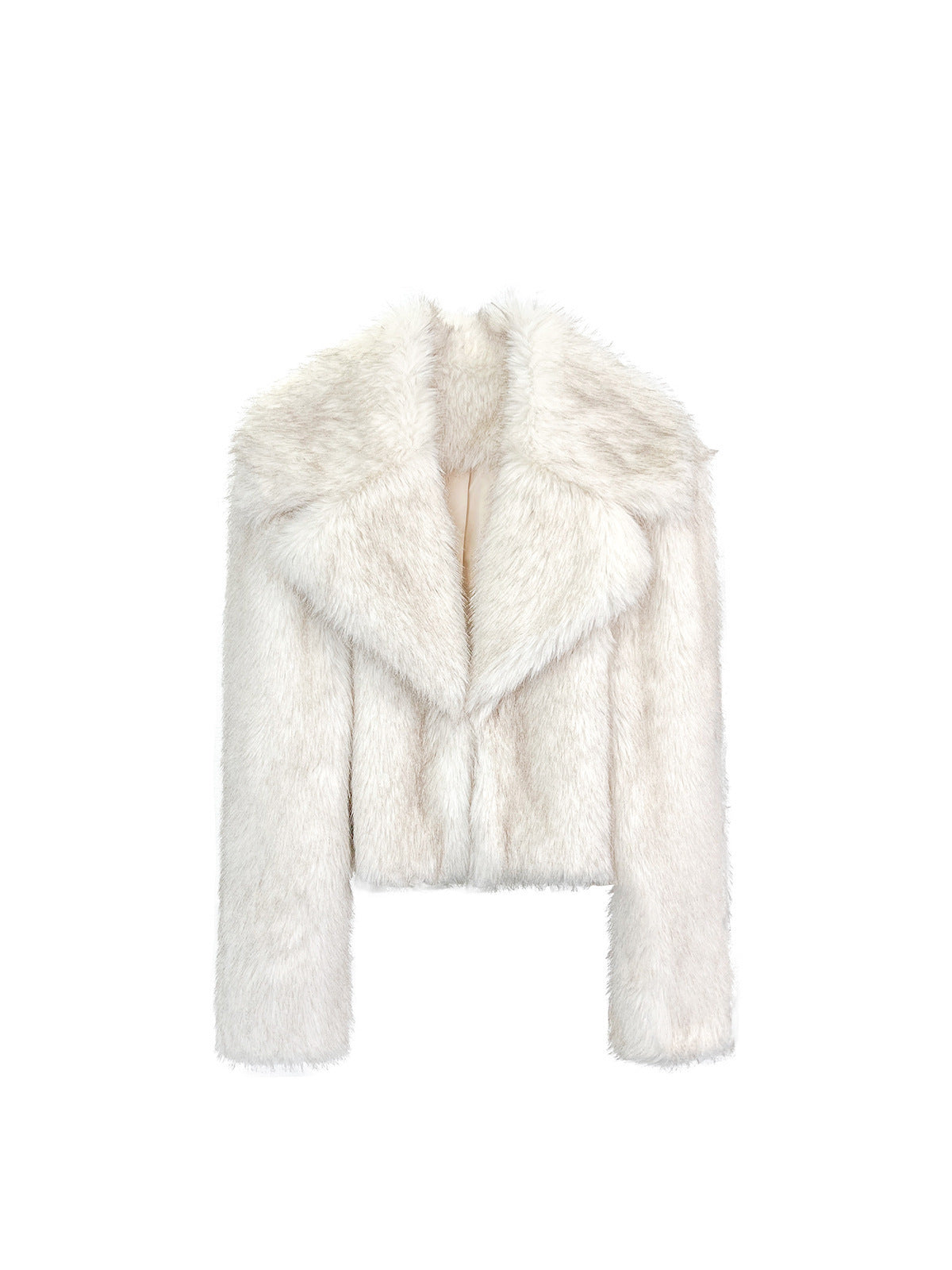 Women's Winter Large Lapel Short Artificial Fur Upper Garment