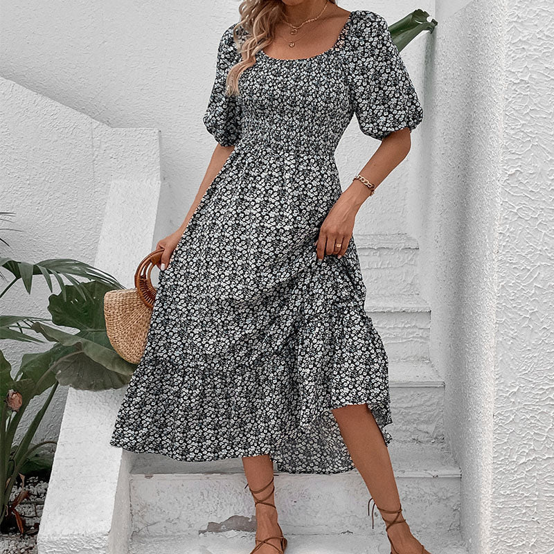 Sommer neues elegantes Retro-Kleid