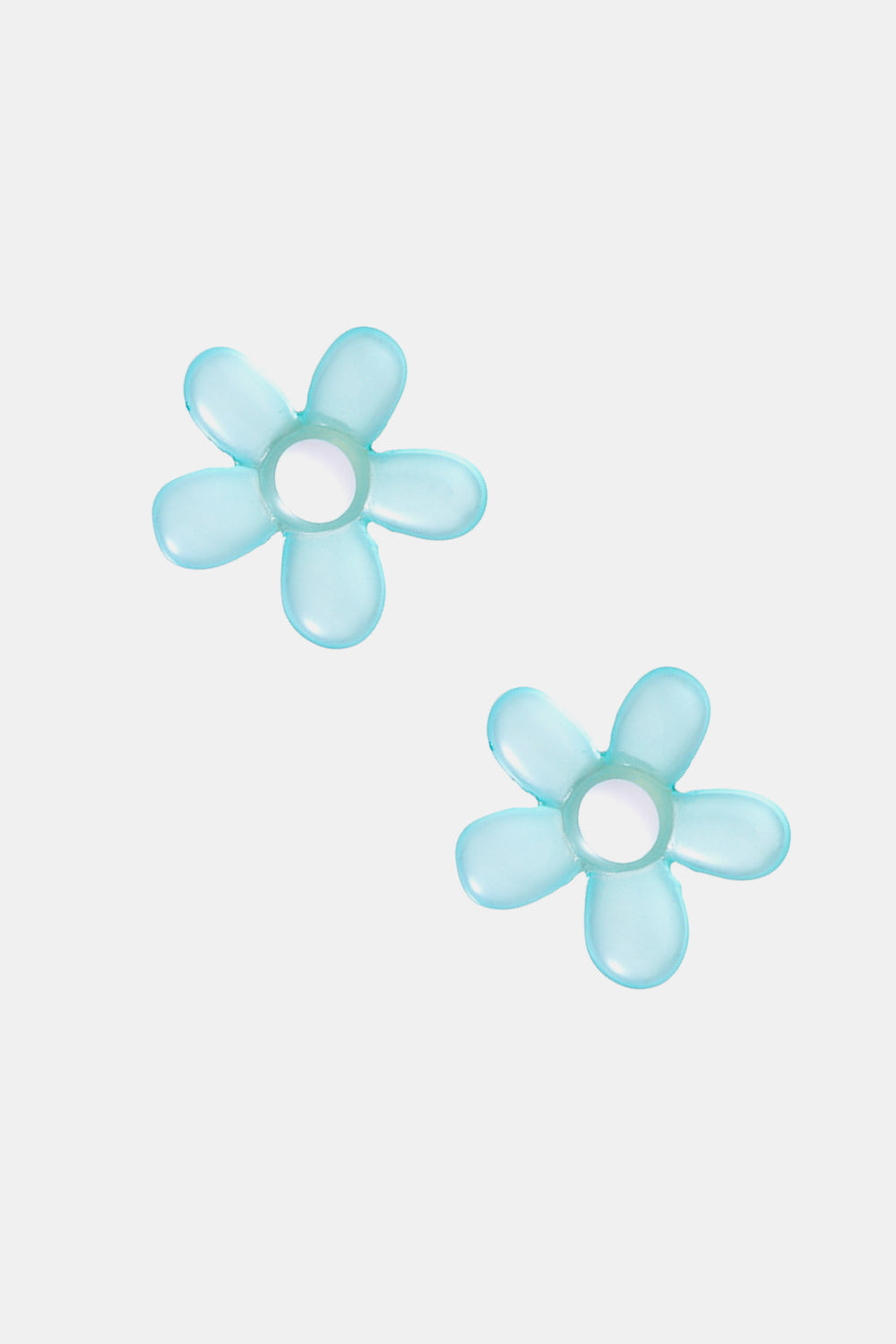 Pendientes de resina con forma de flor