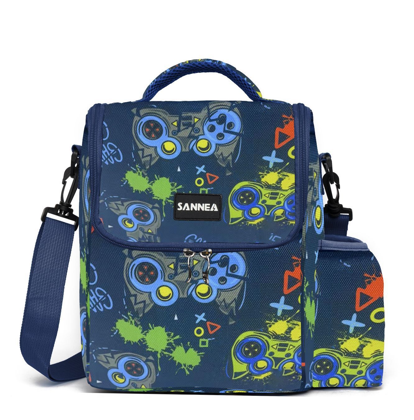 Kinder Cartoon Isolierte Tasche Studenten Mit Mahlzeiten Lunchbox Tasche Tragbare Kalte Konservierung Eis Pack