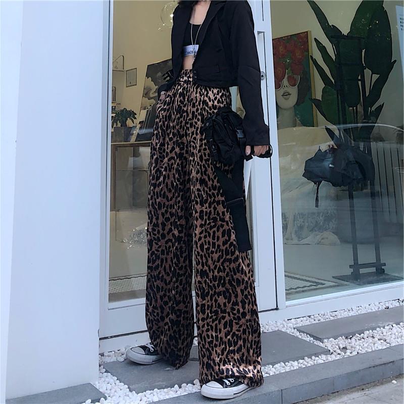 High Waist Loose Wide Legs Draping Mop Straight Retro Daddy Pants