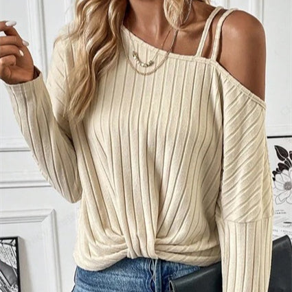 Women's Lace Patchwork Off Shoulder Top