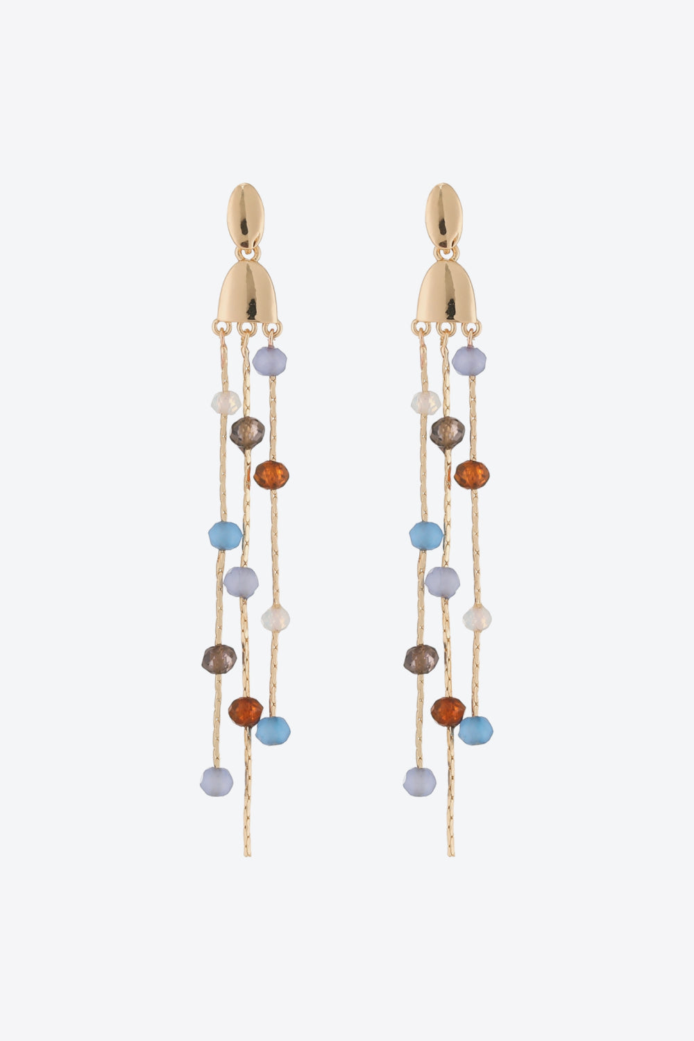 Beaded Long Chain Earrings