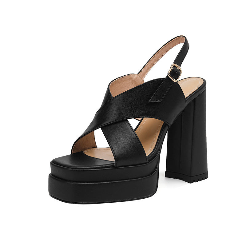 Modische, personalisierte Peep-Toe-Sandalen für Damen