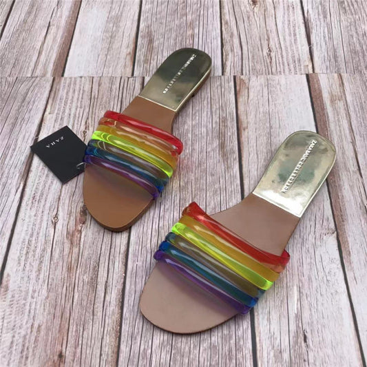 Fashion Flat Beach Shoes Female All-matching Slippers