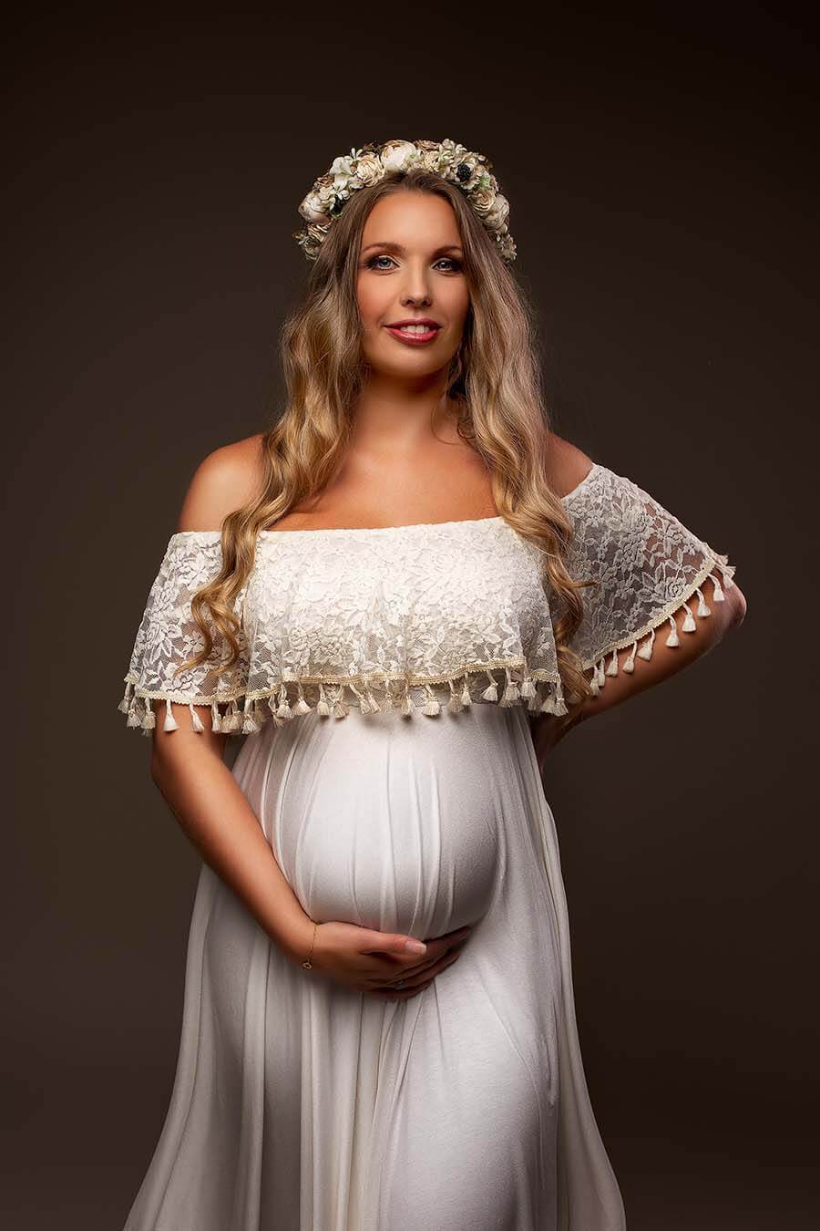 Quaste Schwangere Frauen Fotografie Kleid