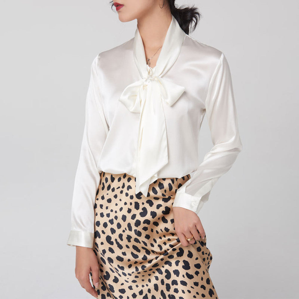 Women's Long Sleeve  Silk Silk Shirt