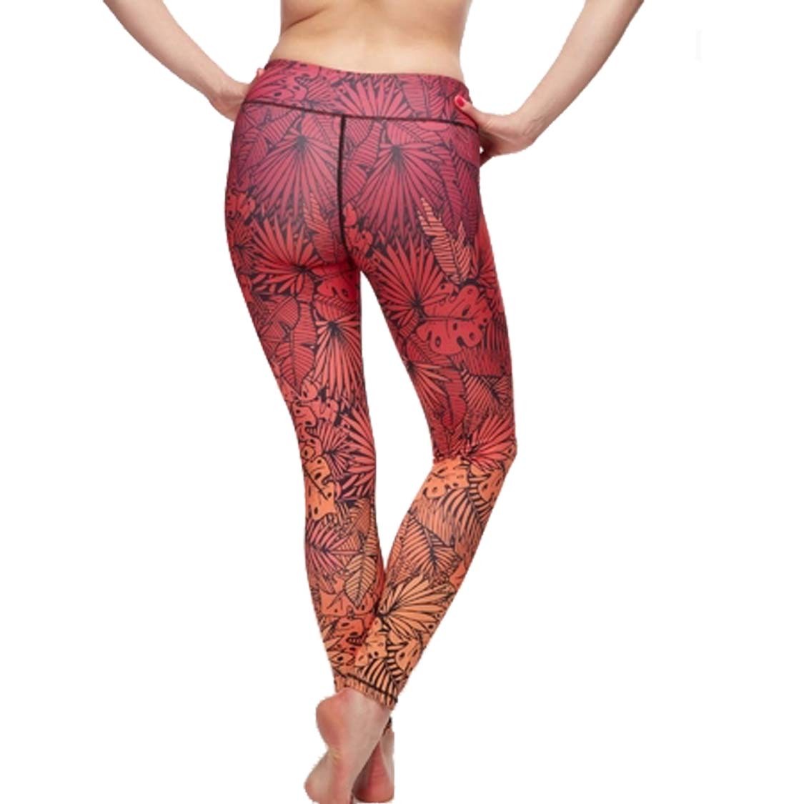 Floral bedrucktes Set Yogahose Pilates Trainingskleidung