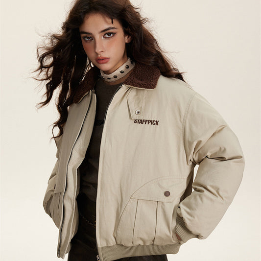 American Retro Pilot Cotton-padded Jacket