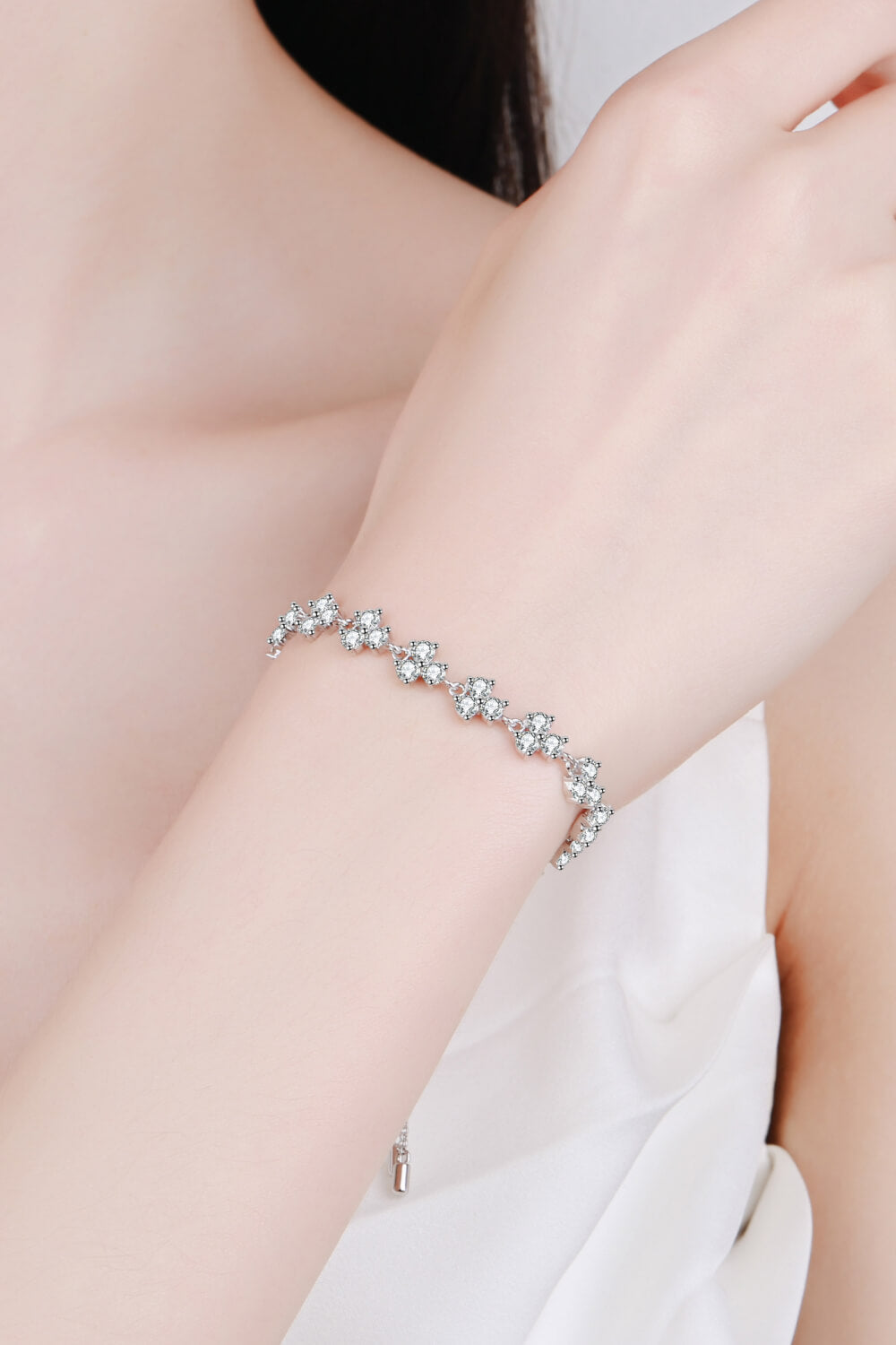 Verstellbares Moissanit-Armband