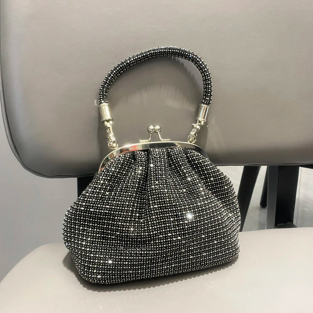 Bolso bandolera de moda con diamantes de imitación para mujer