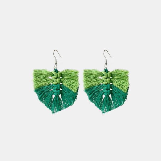 Fringe Detail Dangle Earrings