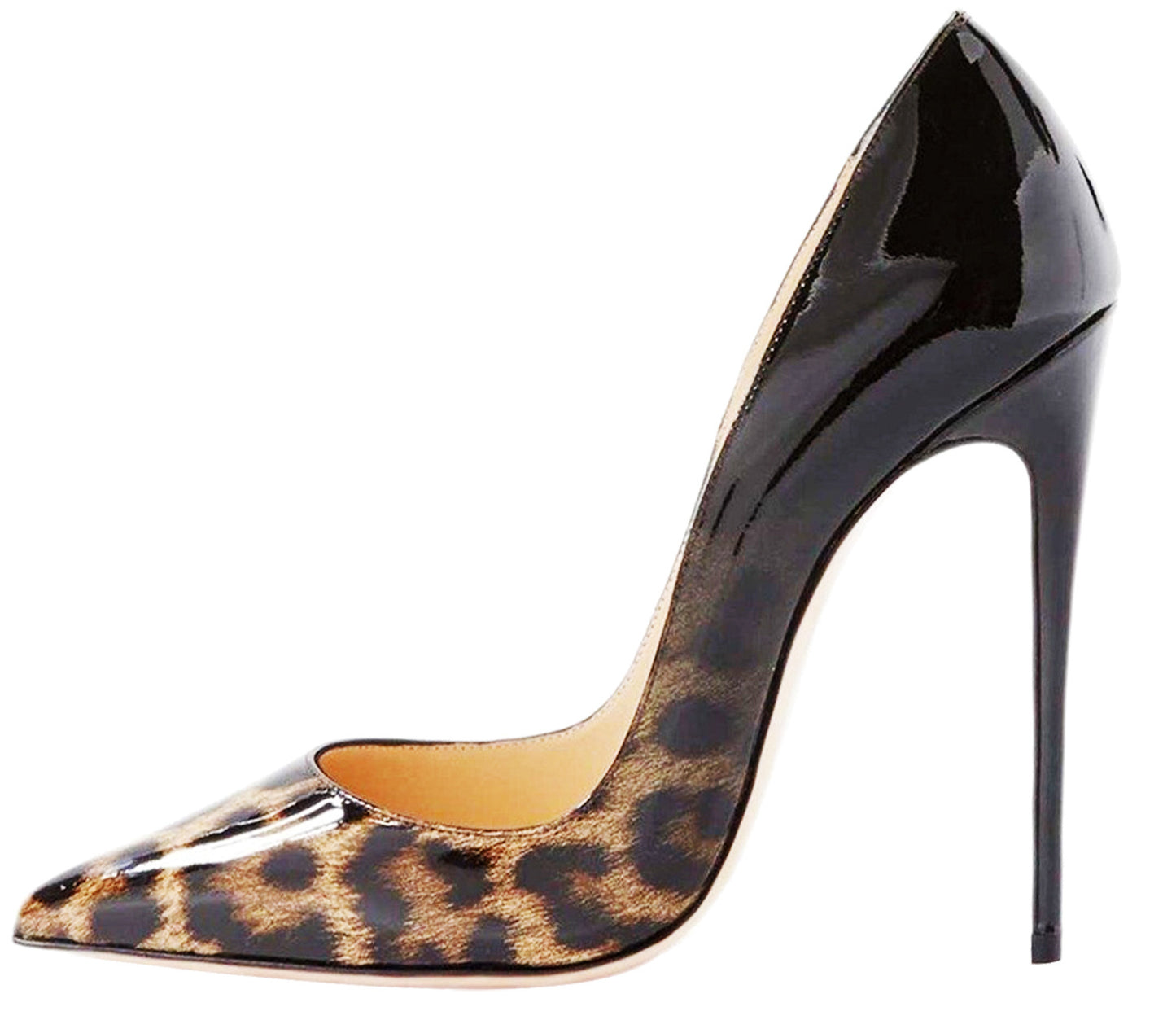 Animal Texture Pointed Toe High Heel Women's Shoes