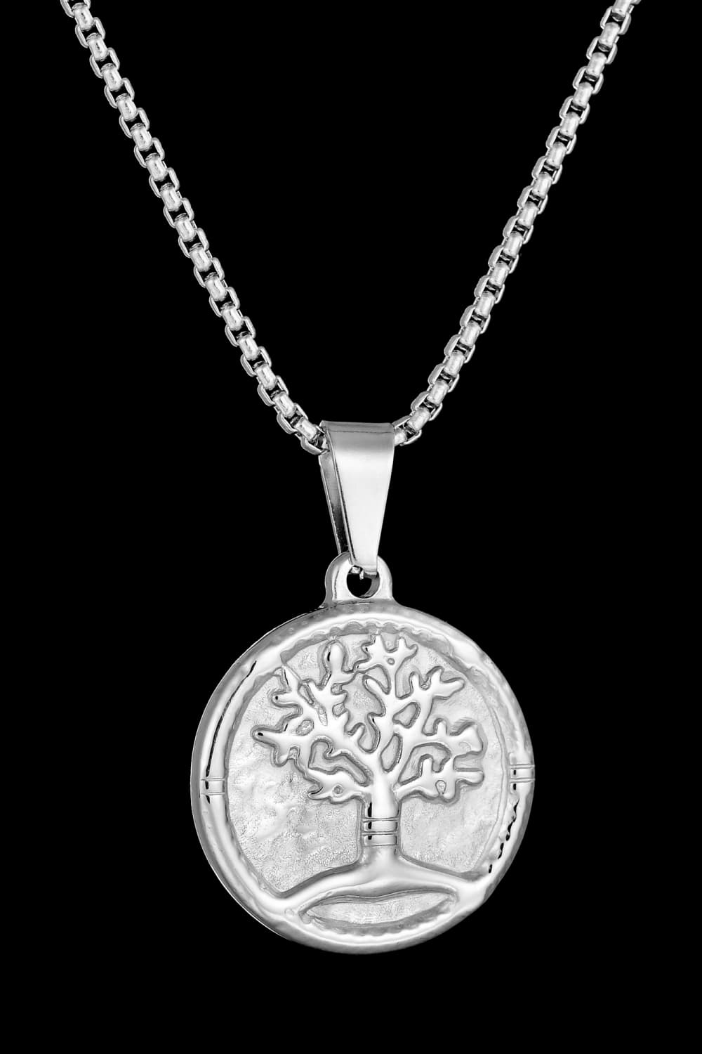 Halskette mit Anhänger „Baum des Lebens“ aus Edelstahl