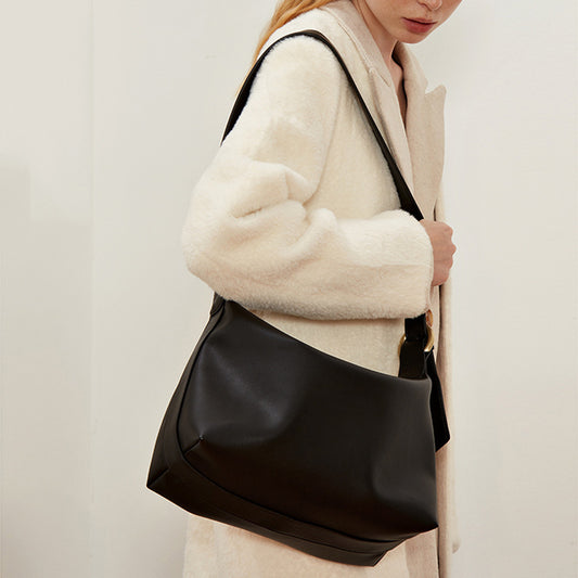 Women's Spring Genuine Leather Large-capacity Crossbody Bag