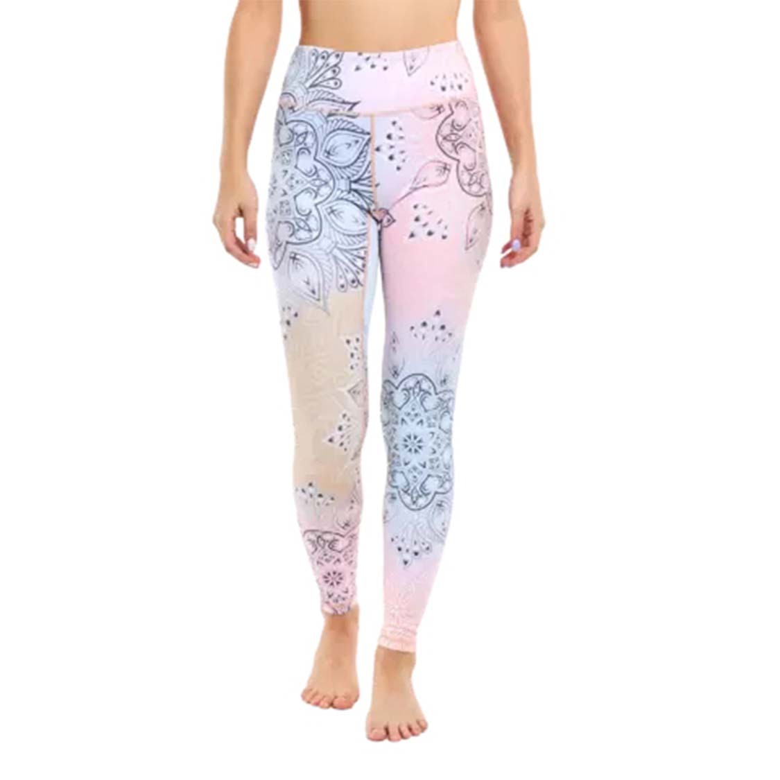 Floral bedrucktes Set Yogahose Pilates Trainingskleidung