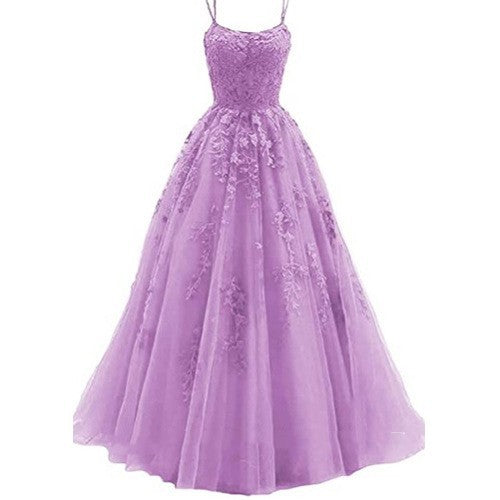 Camisole Ballkleid Langes Tüll Spitzen Party Abendkleid