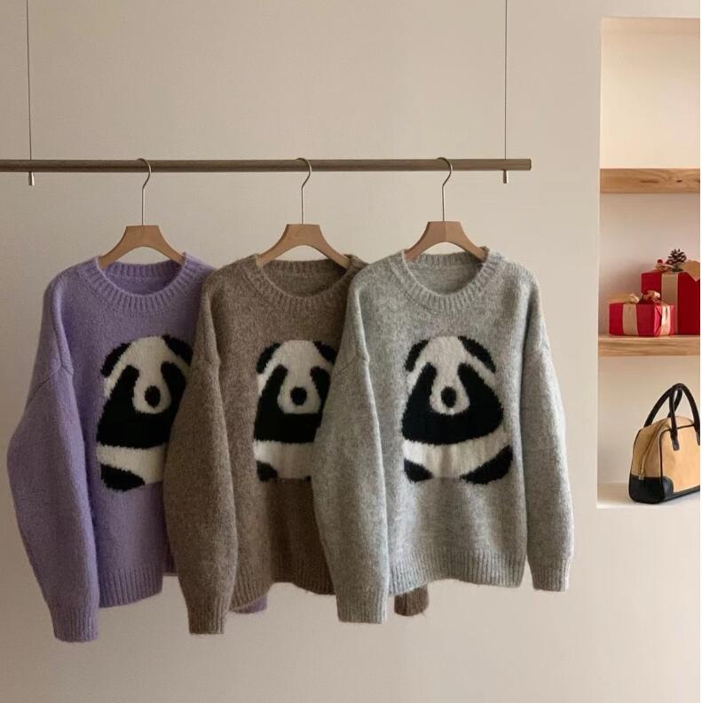 Lindo Panda Lazy Sweater Mujer