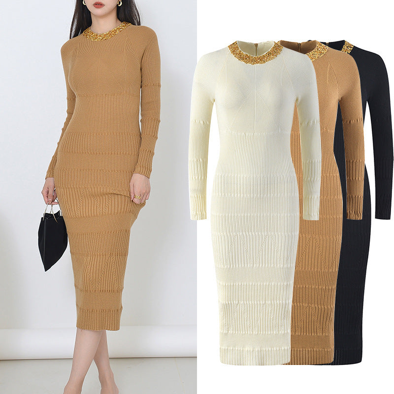 Women's Fashion Slimming Knitted Dress