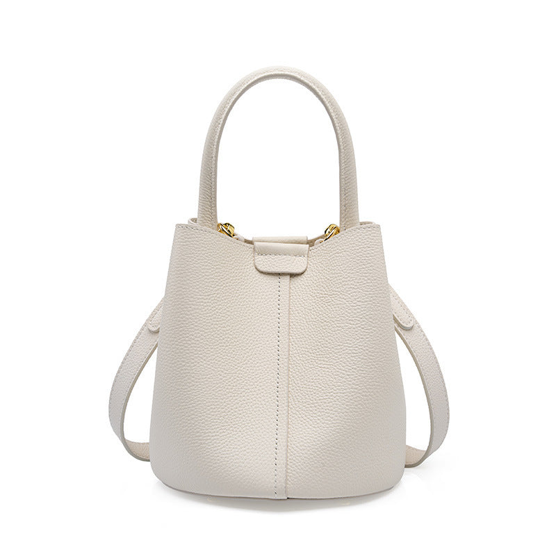 Bolso de mano de piel de vaca de capa superior de moda para mujer