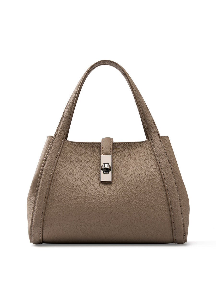 Fashionable Korean-style Large-capacity Leather Handbag