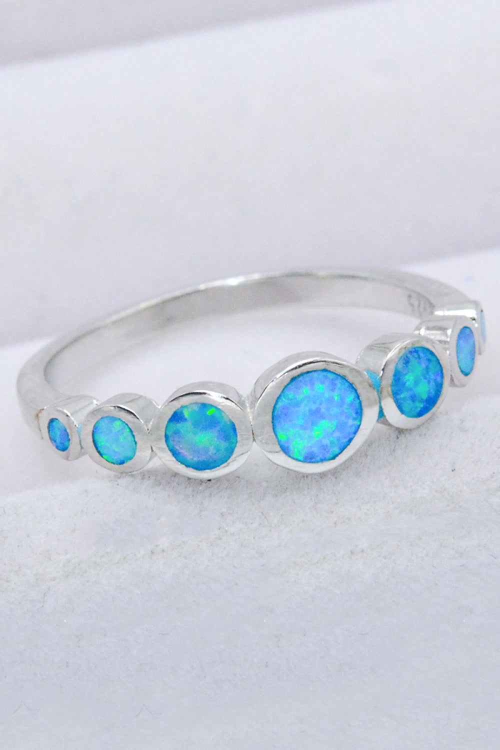 Multi-Opal-Ring aus 925er-Sterlingsilber