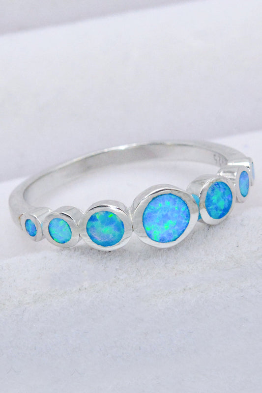 Multi-Opal-Ring aus 925er-Sterlingsilber