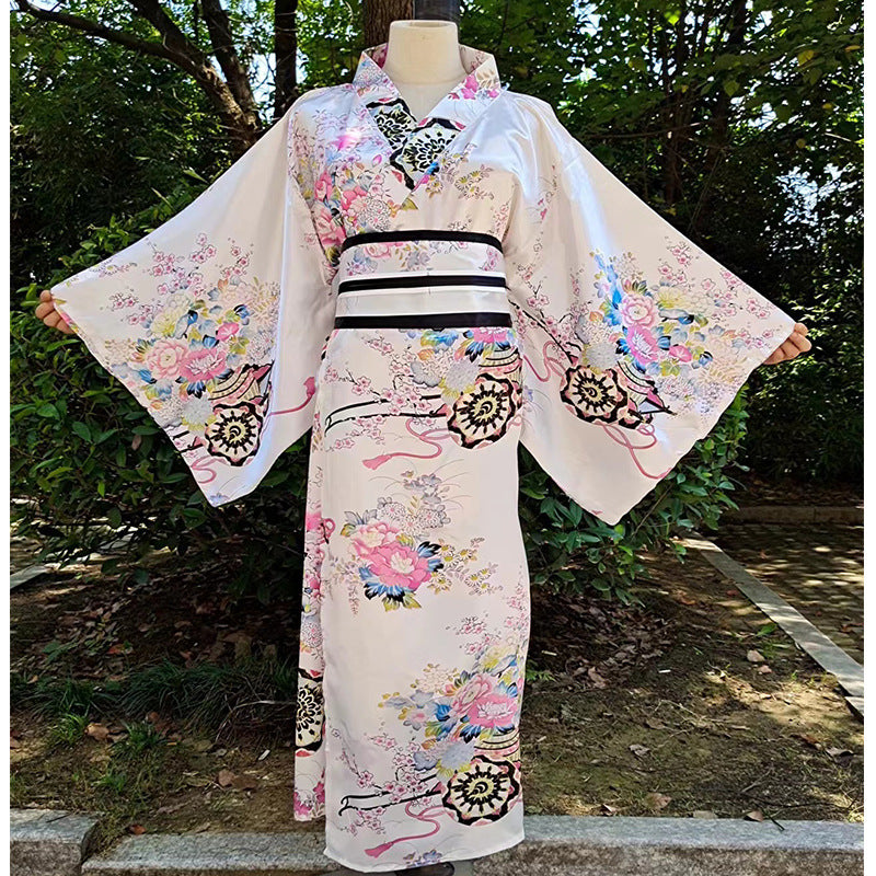 Traje tradicional de mujer Albornoz Anime Cosplay Traje de fotografía Kimono