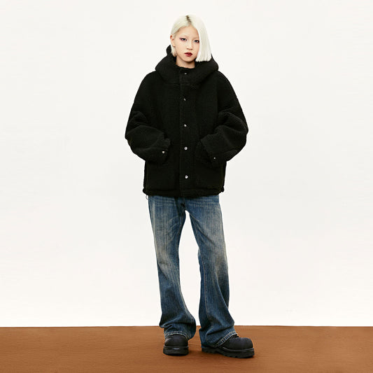 American Retro Street Lambswool Quilted Padded Jacket