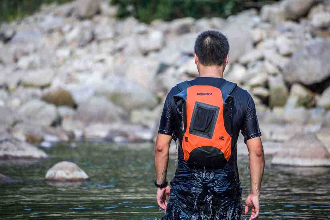 Rucksack, wasserdicht, runde Tasche, Angeln