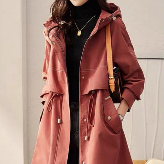 Abrigo cortavientos de moda coreana para mujer, primavera y otoño
