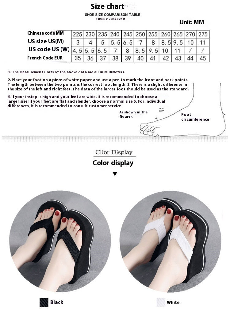 Frauen Koreanische-stil Flip-flops Sommer Rutschfeste Keil