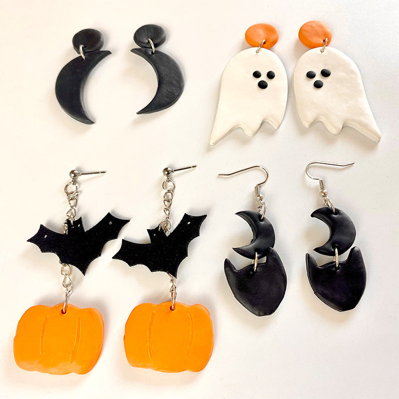 Pendientes colgantes con tema de Halloween