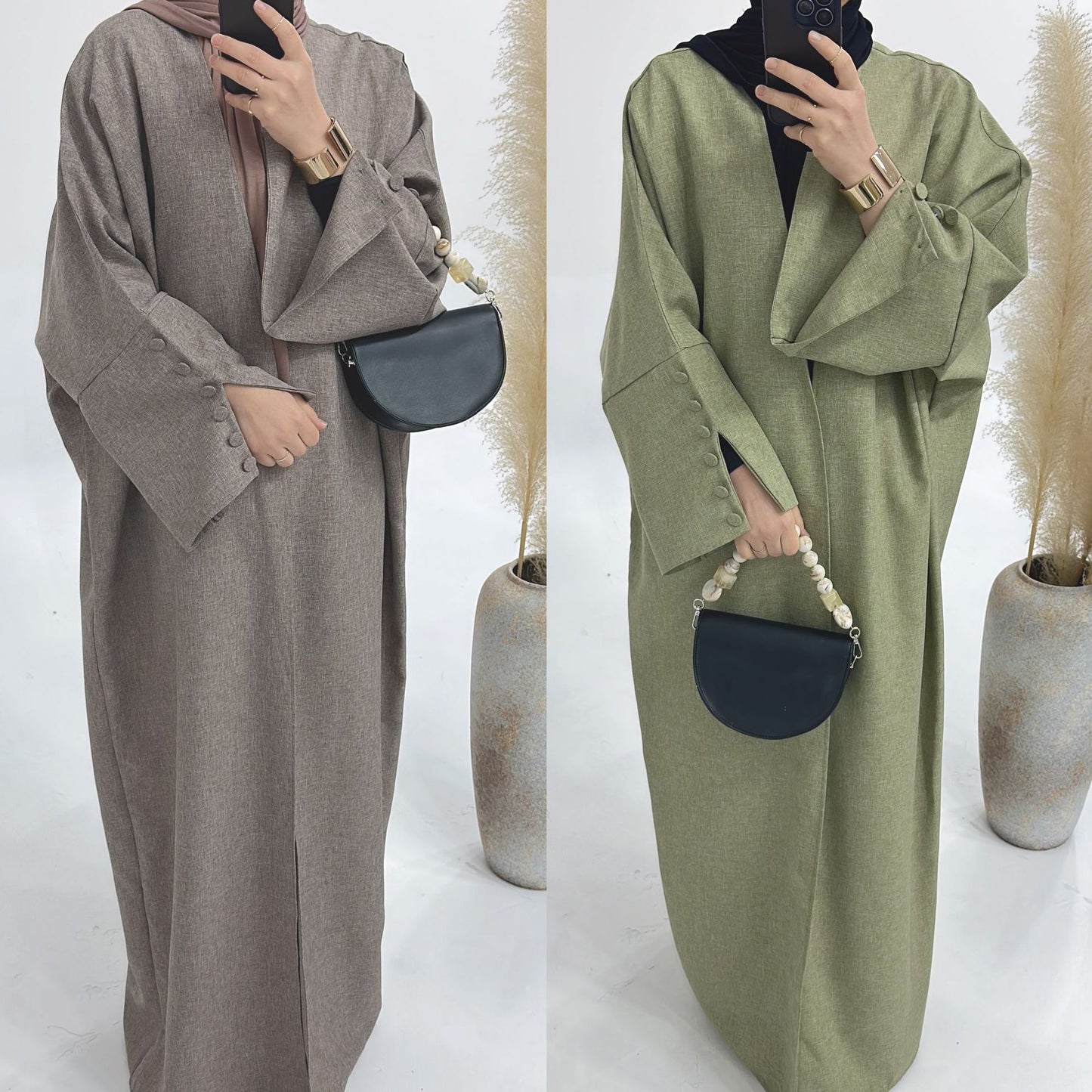 Dubai Middle East Turkey Loose Plus Size Elegant Cardigan Robe