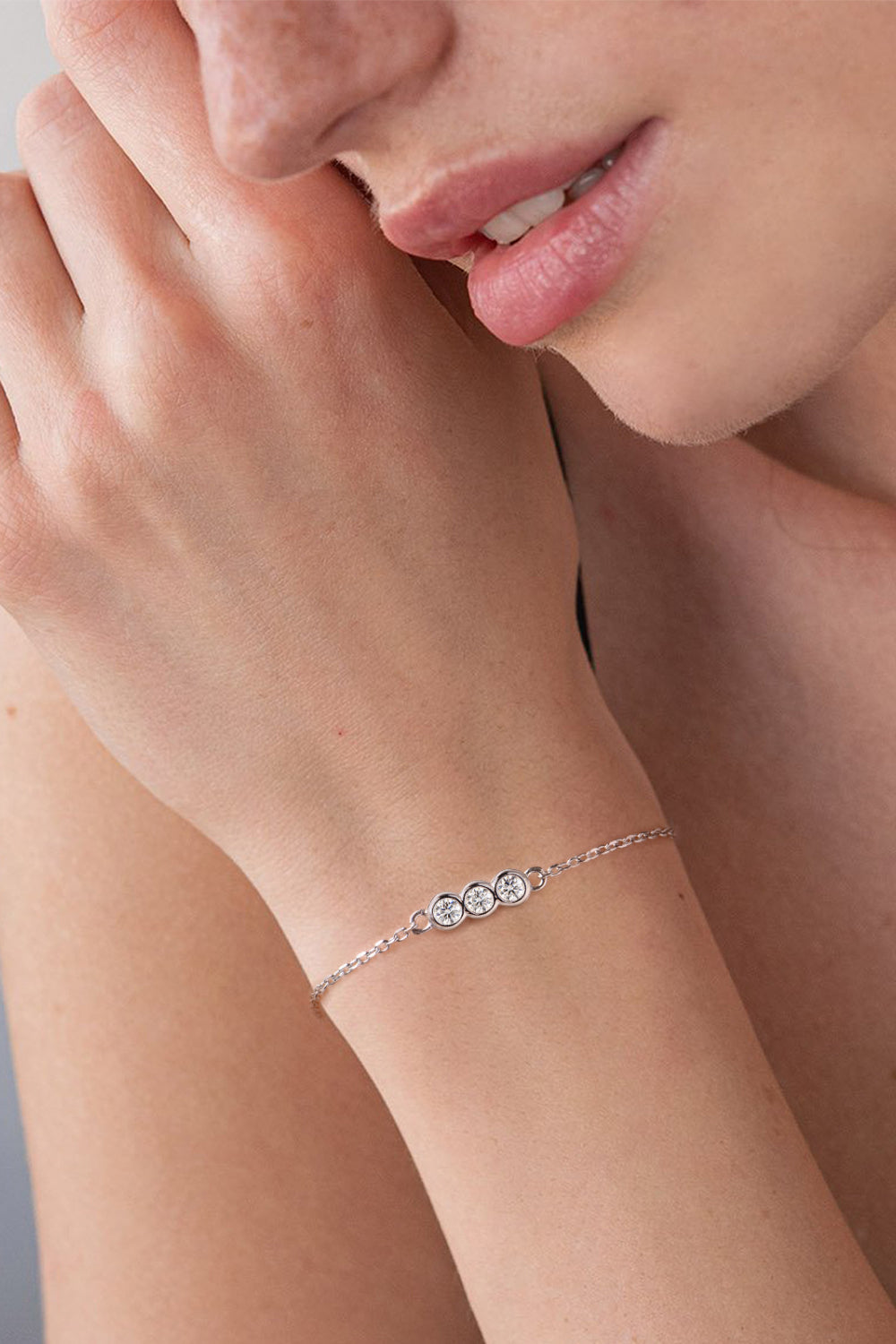 Bezauberndes Moissanit-Armband aus 925er Sterlingsilber