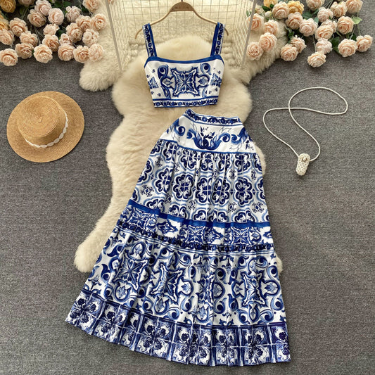 Fashion Personality Printing Suit Women