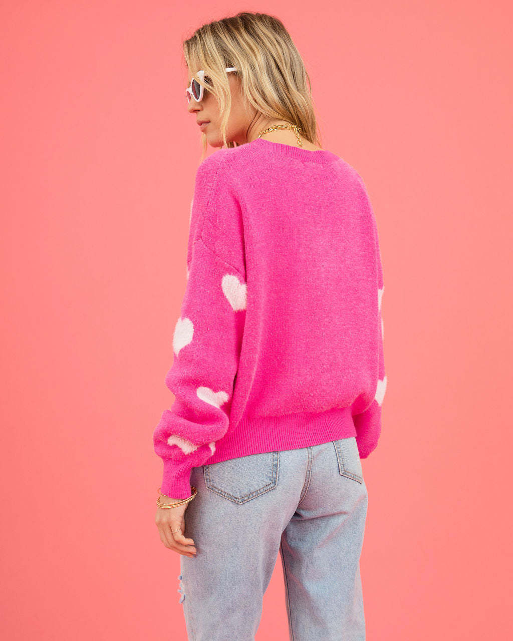 Women's Sweater Love Valentine's Day Round Neck Pullover