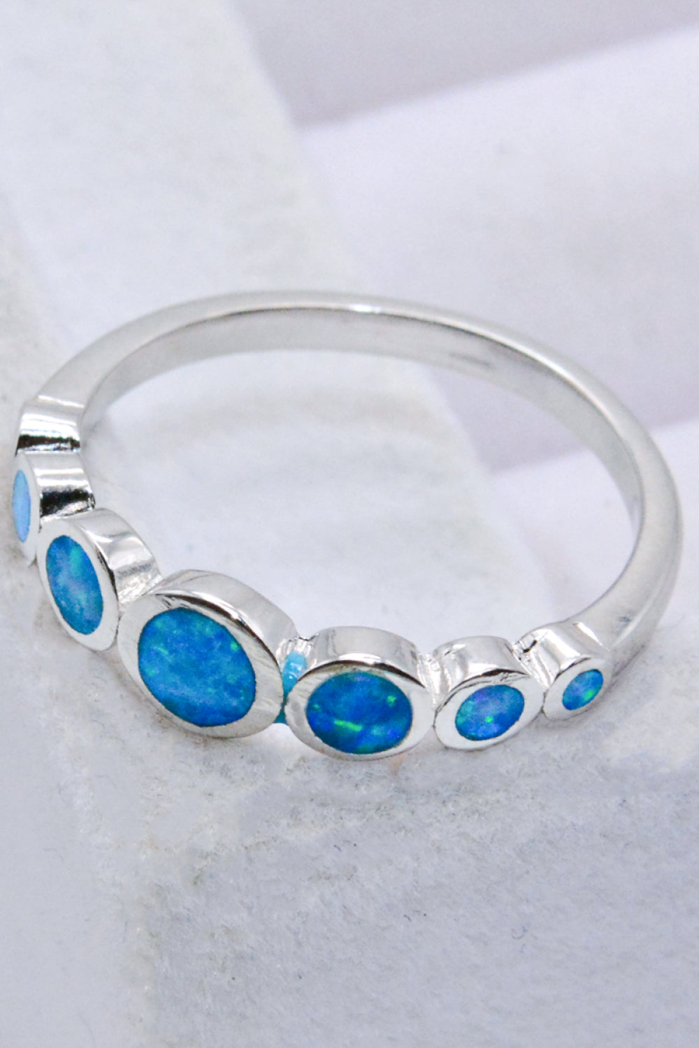 Multi-Opal-Ring aus 925er-Sterlingsilber