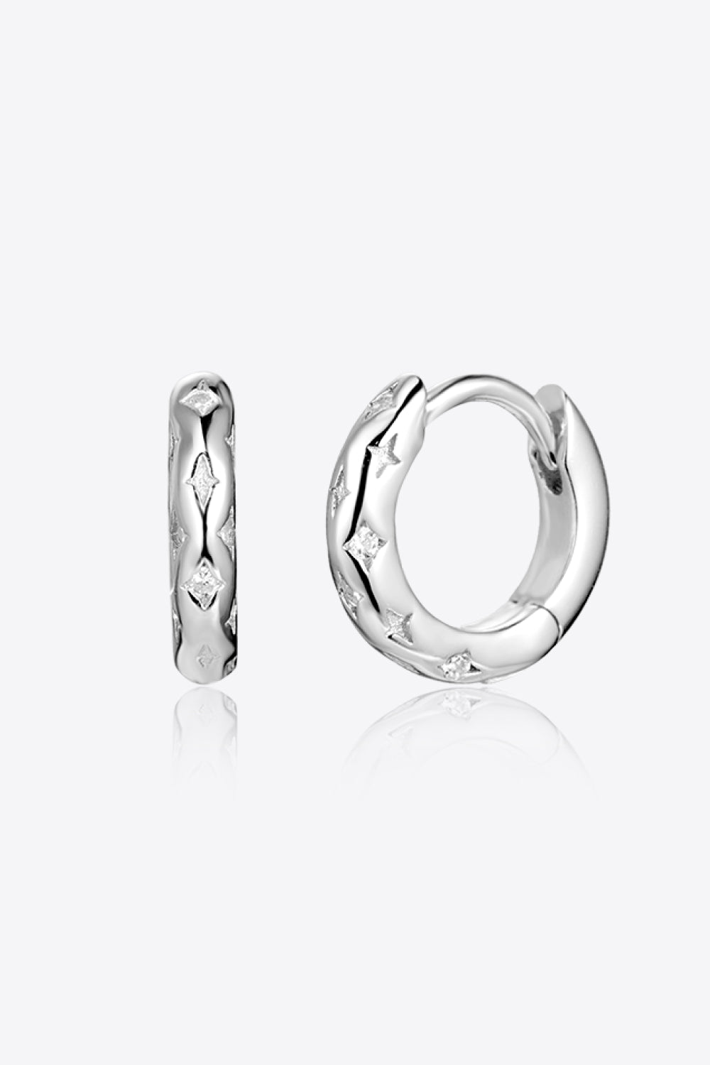 Huggie-Ohrringe aus 925er-Sterlingsilber