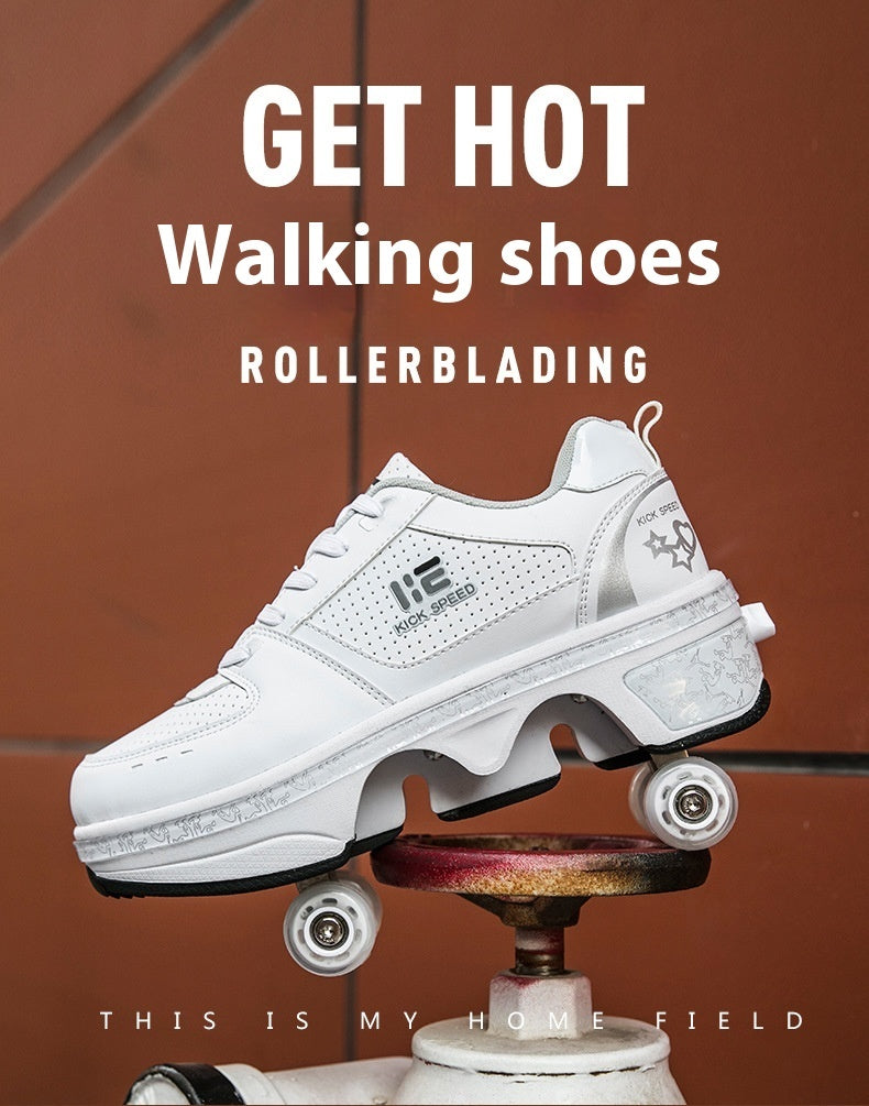 Heelys Dual-Use-Skates mit vier Rädern für Damen