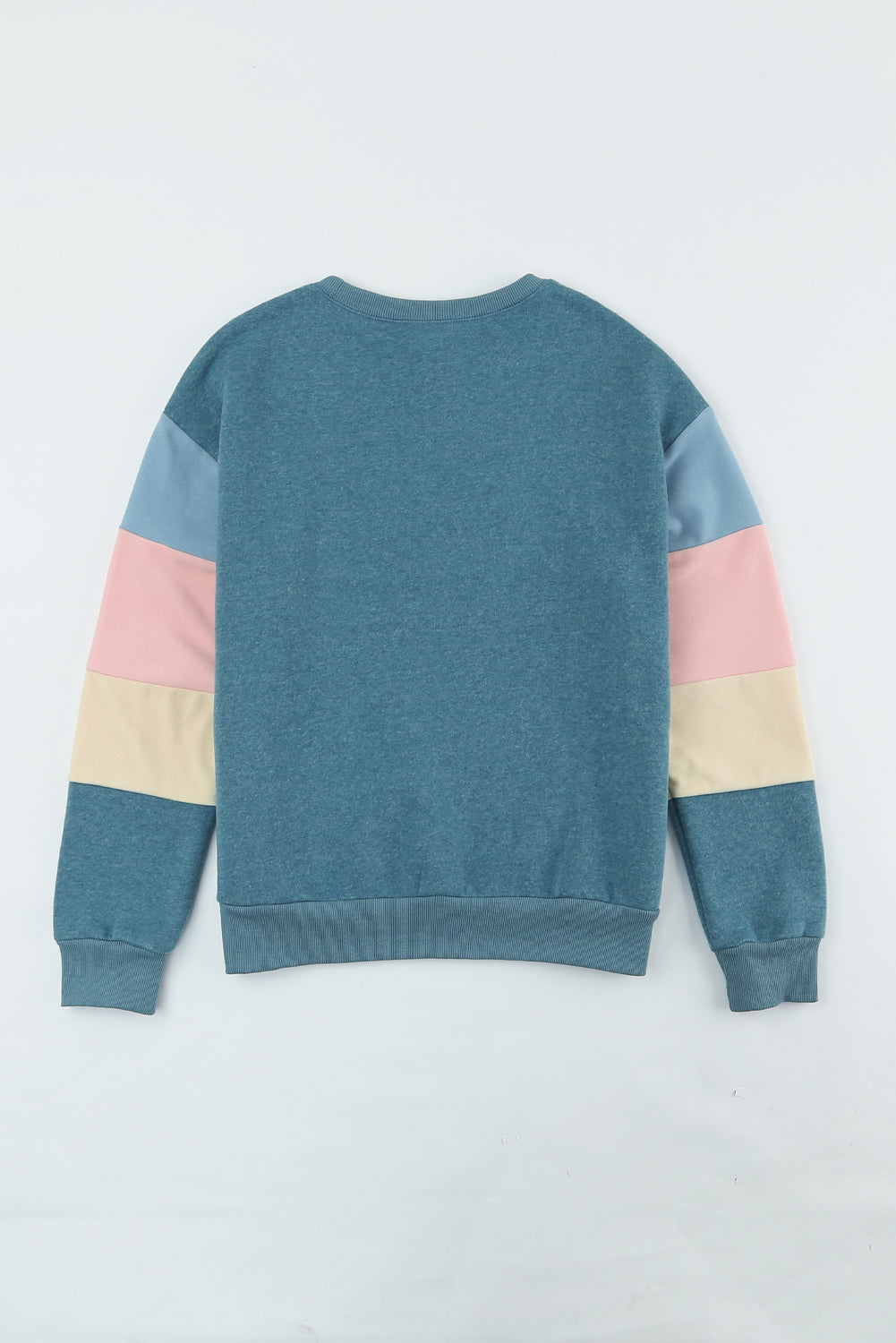 Sweatshirt mit geripptem Saum und Farbblockdesign