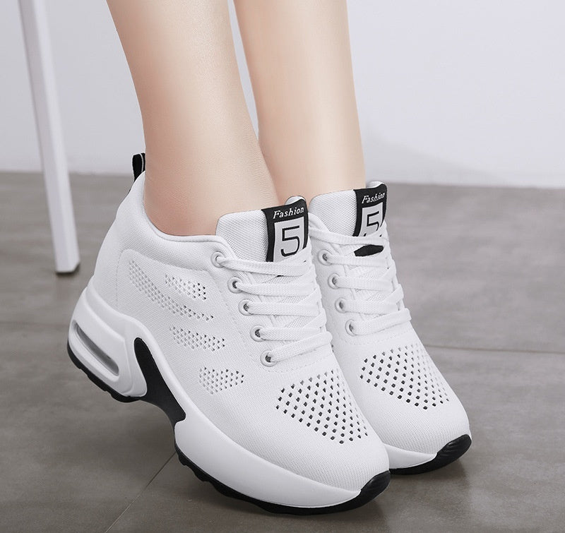 Höhe Erhöhen Einlegesohle frauen Sneaker Mesh Atmungsaktiv