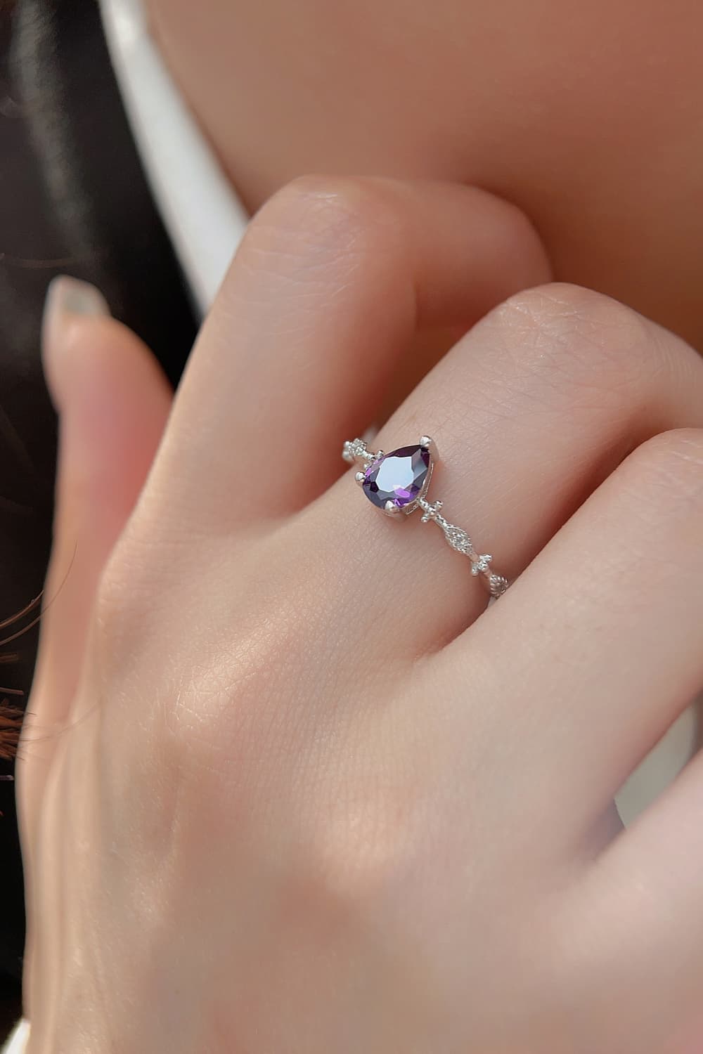 Amethyst-Ring aus 925er Sterlingsilber