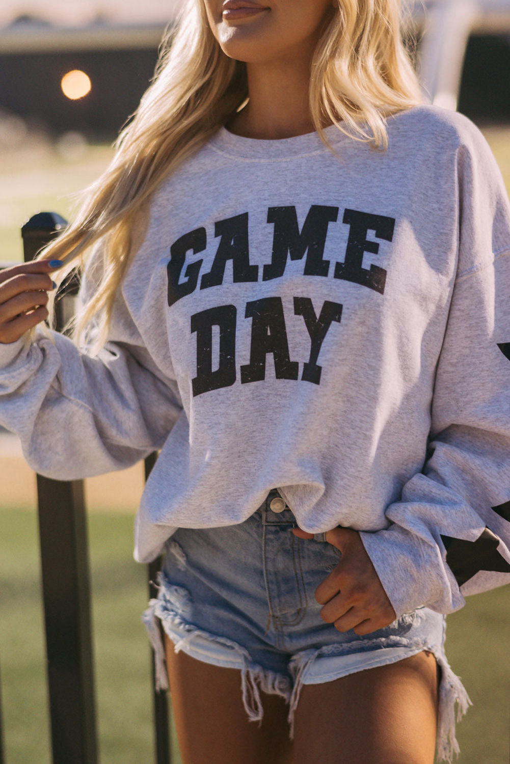 GAME DAY Langarm-Sweatshirt mit Rundhalsausschnitt