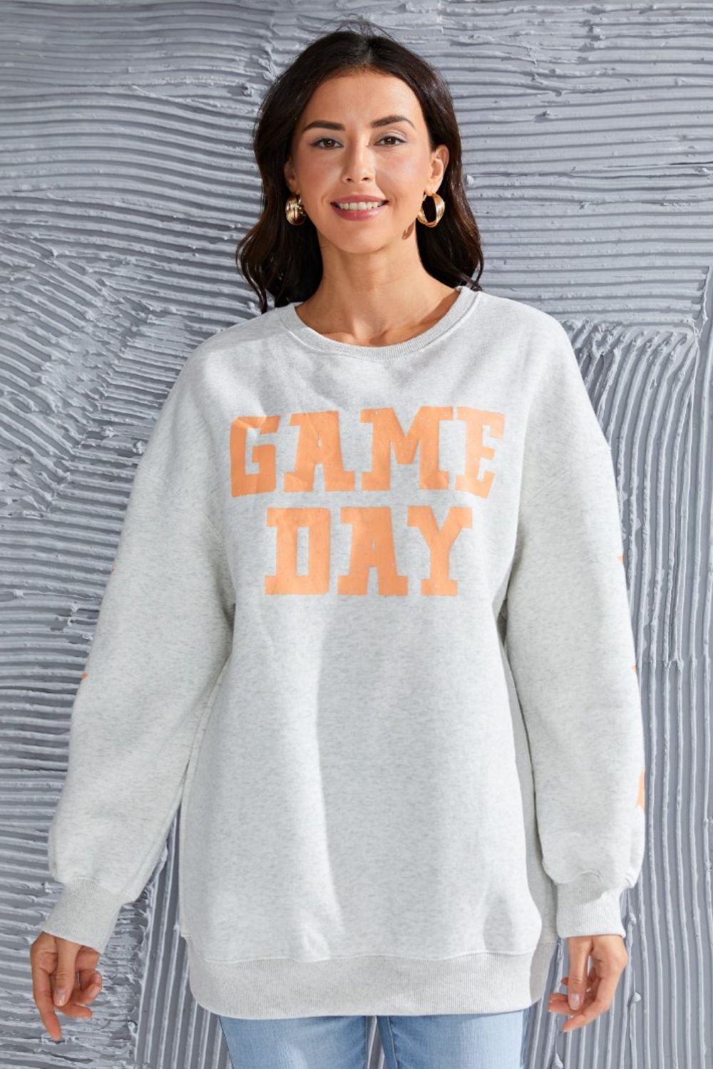 GAME DAY Langarm-Sweatshirt mit Rundhalsausschnitt